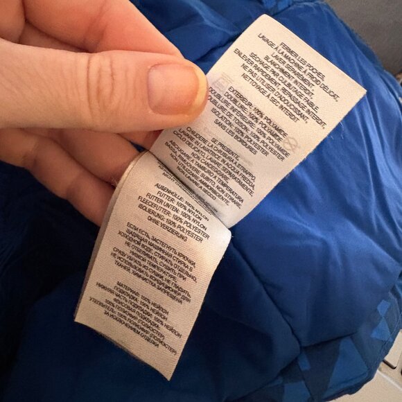 Columbia Boys Size XS 6/7  Winter Coat Blue Full Zip & Snaps Hooded Jacket - Picture 6 of 8